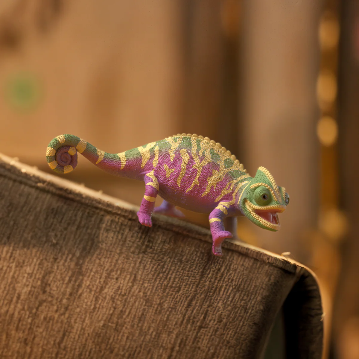 Caspar the chameleon in rainbow colors - Image 2