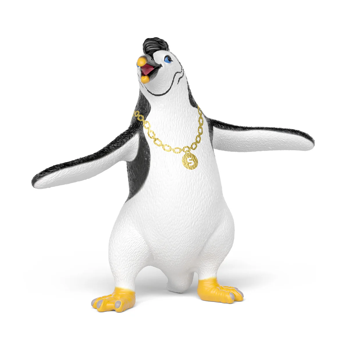 Juri the penguin with necklace