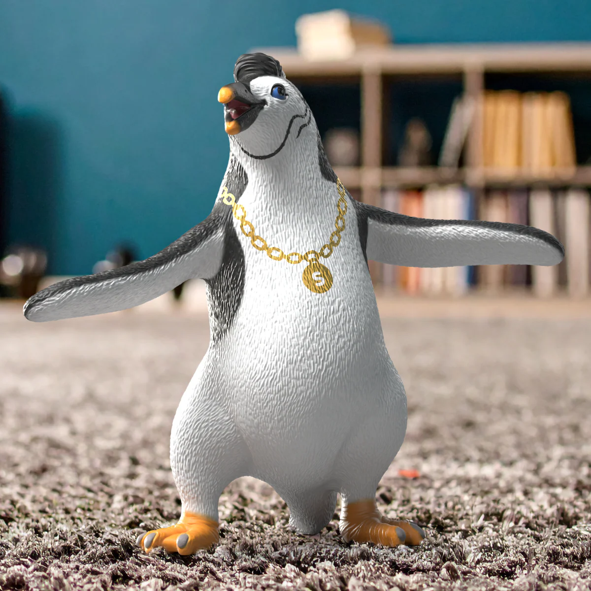 Juri the penguin with necklace - Image 2
